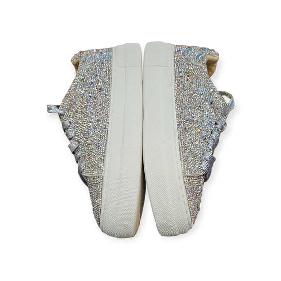 NWOB Betsey Johnson Sidny Rhinestone Sneakers Size 6 - Picture 8 of 11